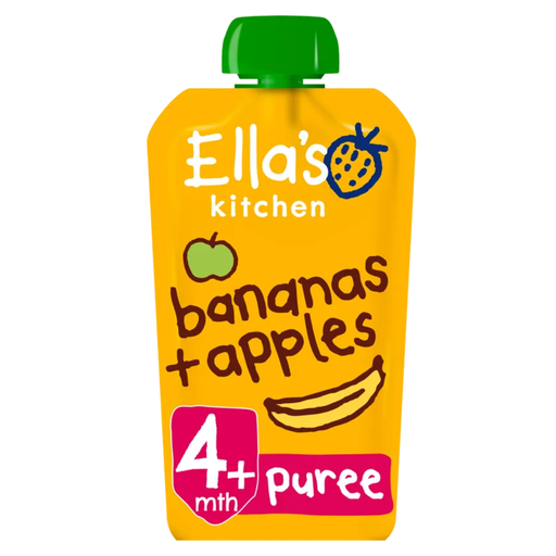 [206236-BB] Ella's Kitchen Organic Apple & Banana Puree 7M+ 120g