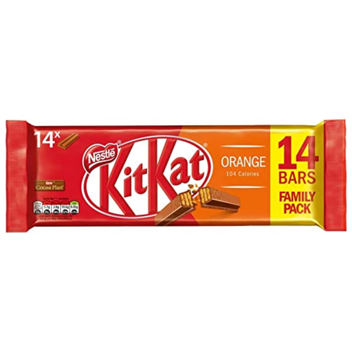 [206240-BB] KitKat Two Finger Orange 14 Pack