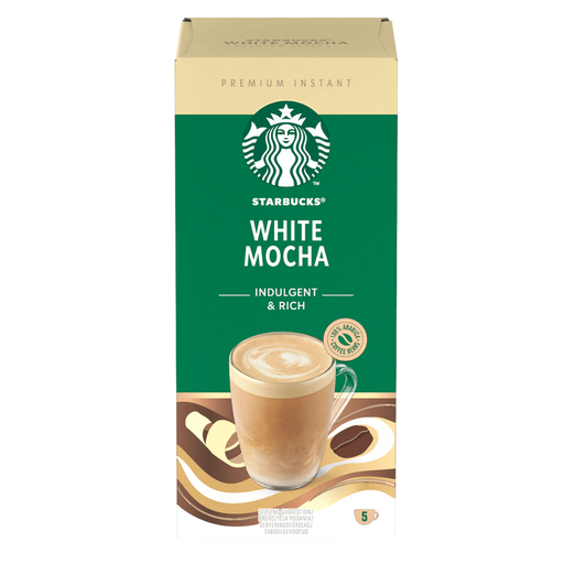 [206241-BB] Starbucks White Mocha Premium Instant Coffee Sachets 5 x 22g
