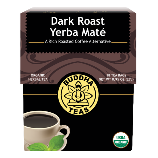 [206273-BB] Buddha Teas Organic Dark Roast Yerba Mate 18 CT