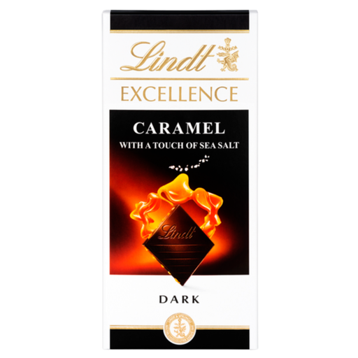 [206337-BB] Lindt Excellence Caramel With Sea Salt Dark Chocolate Bar 3.5oz
