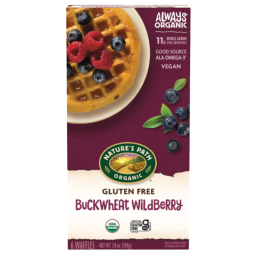 [206381-BB] Nature's Path Organic Buckwheat Waffles Wildberry 7.4oz