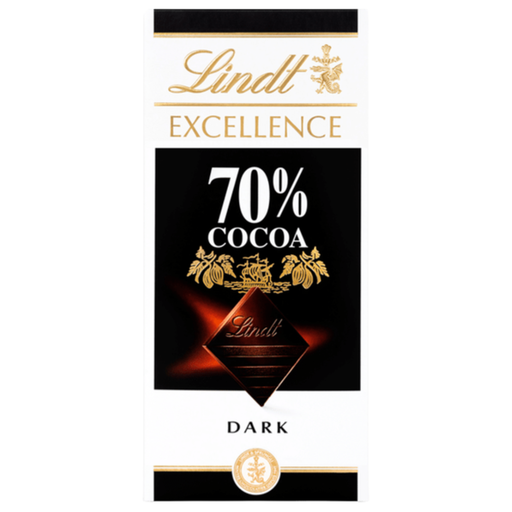 [206390-BB] Lindt Excellence Dark 70% Cocoa Chocolate Bar 3.5oz