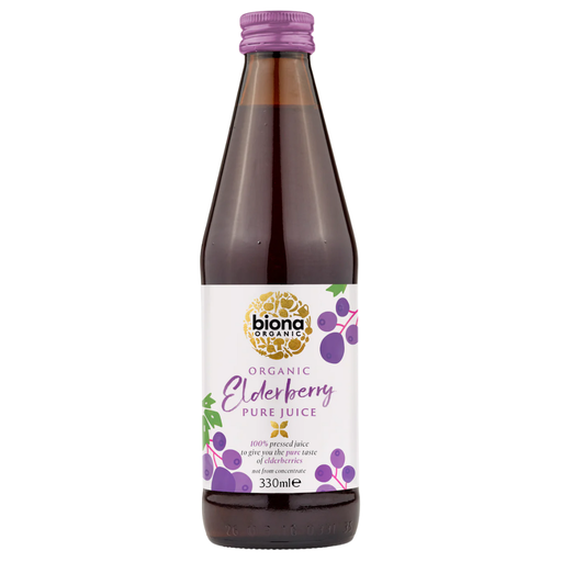 [206392-BB] Biona Organic Elderberry Pure Juice 330ml