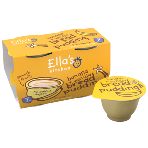 [206396-BB] Ella's Kitchen Organic Banana & Vanilla Bread Pudding 7M+ 80g