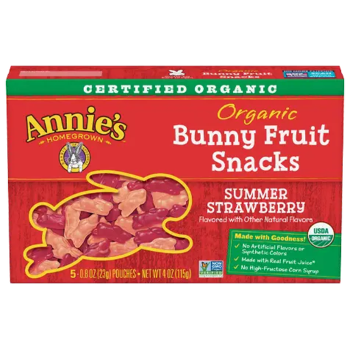 [206450-BB] Annie's Organic Bunny Fruit Snack Summer Strawberry 7 oz