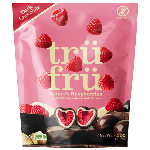 [206634-BB] Tru Fru Real Raspberries Dipped In Dark Chocolate 4.2oz