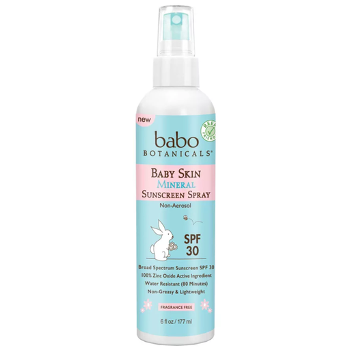 [206722-BB] Babo Botanicals Baby Skin Mineral Sunscreen Spray SPF 30 6oz