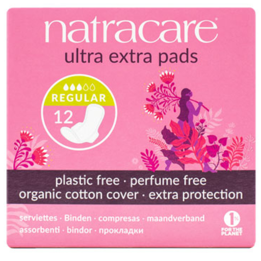 [206728-BB] Natracare Ultra Extra Pads With Wings 12ct