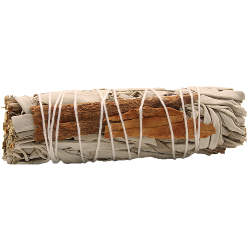 [206732-BB] Cinnamon With White Sage Smudge Stick