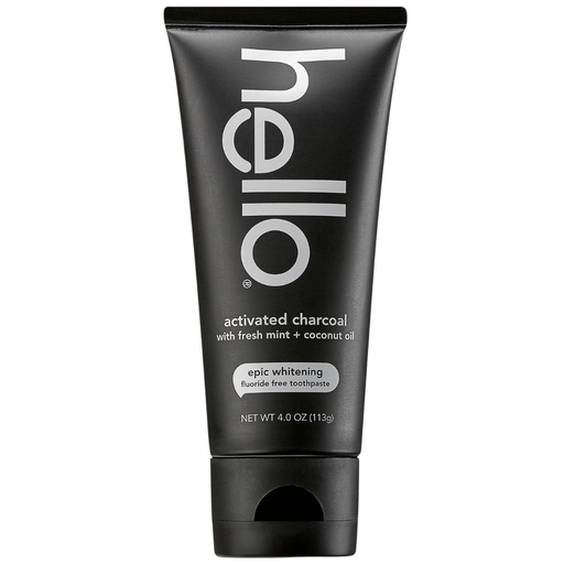 [206734-BB] Hello Activated Charcoal Fluoride Toothpaste 4oz