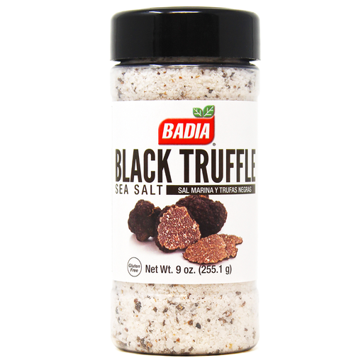 [206788-BB] Badia Black Truffle Sea Salt 9 oz
