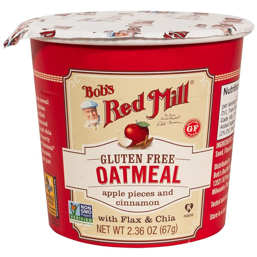 [206791-BB] Bob's Red Mill Gluten Free Oatmeal Cup Apple And Cinnamon 2.36 oz