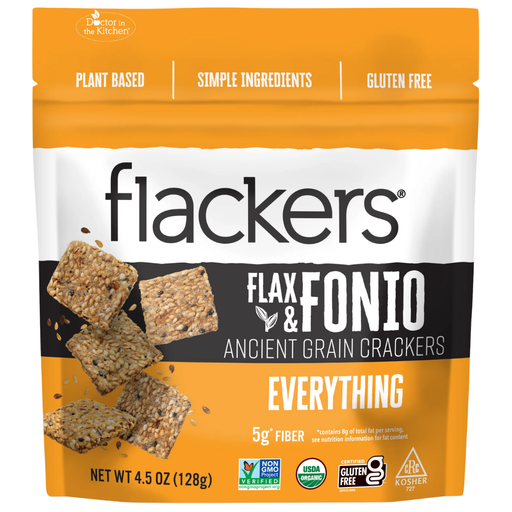 [206808-BB] Dr. In The Kitchen Flax & Fonio Everything Flackers 4.5oz