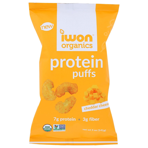 [206812-BB] Iwon Organics Protein Puffs Cheddar Cheese 5 oz