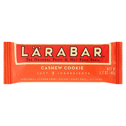 [206818-BB] Larabar Gluten Free Fruit And Nut Cashew Cookie Bar 1.7oz