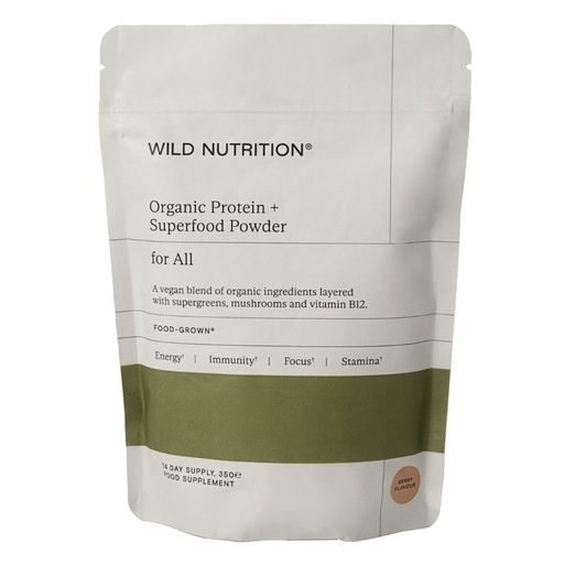 [206854-BB] Wild Nutrition Organic Protein + Superfood Powder Pouch 350g