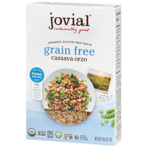[206903-BB] Jovial Organic Grain Free Cassava Orzo Pasta 8oz