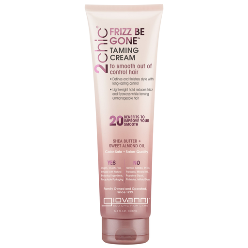 [206964-BB] Giovanni 2 Chic Frizz Be Gone Taming Cream Shea Butter 5.1oz