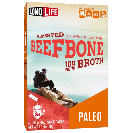 [207065-BB] LonoLife Beef Bone Broth Sticks 4 Pack 2.12oz
