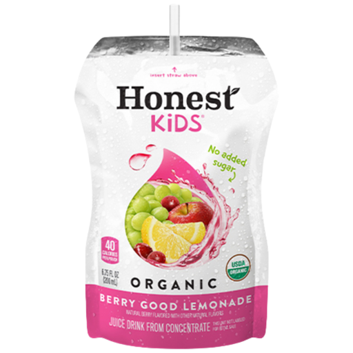 [207183-BB] Honest Kids Berry Good Lemonade Organic Kids Drink 6.75oz