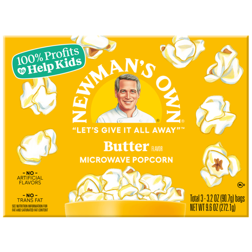 [207190-BB] Newman's Own Light Butter Microwave Popcorn 2.8oz