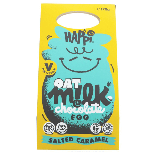 [207220-BB] Happi Oat Milk Chocolate Salted Caramel Egg 170g