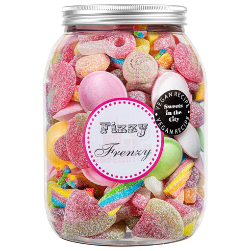 [207222-BB] Sweets in the City Fizzy Frenzy Giant Jar 1kg