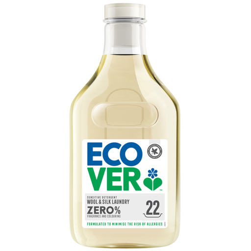 [207252-BB] Ecover Zero Sensitive Detergent Wool & Silk Laundry Liquid 22 Washes 1L