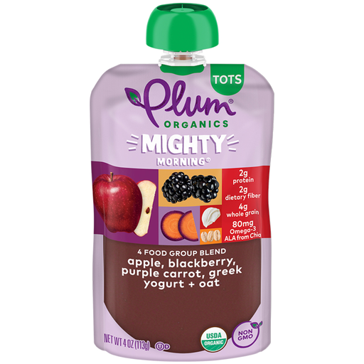 [207932-BB] Plum Organics Carrot Berry Quinoa Greek Yogurt 4oz