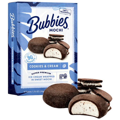 [207954-BB] Bubbies Hawaii Cookies n Cream Mochi 7.5oz
