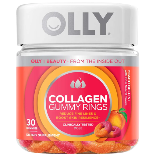 [207959-BB] Olly Collagen Peach Gummy Rings 30ct