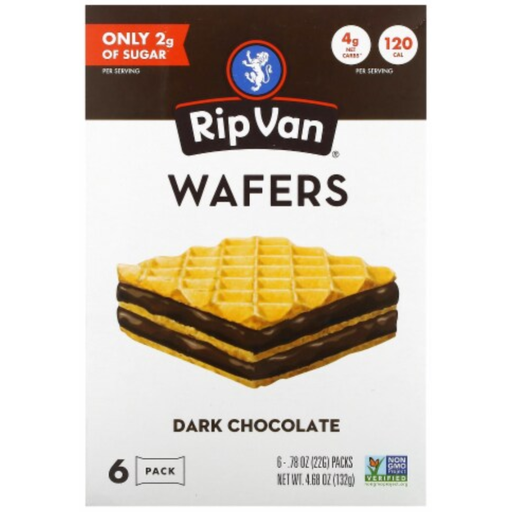 [208014-BB] Rip Van Wafels Wafers Dark Chocolate 4.7oz