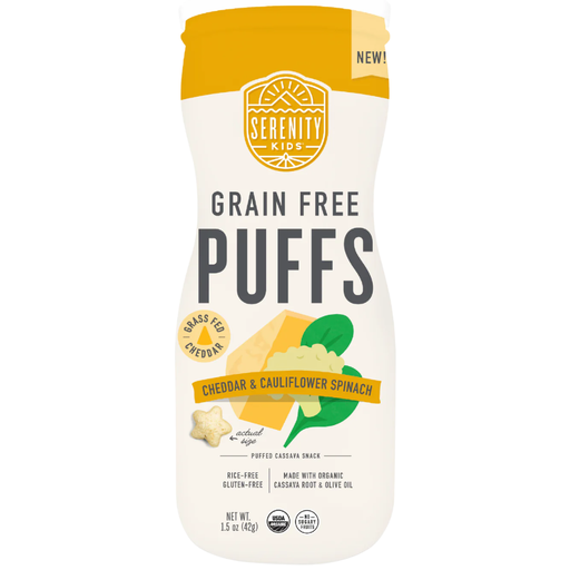 [208033-BB] Serenity Kids Cheddar Cauliflower Spinach Puffs 1.5oz