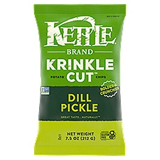 [208041-BB] Kettle Krinkle Cut Potato Chips Dill Pickle 4.6oz