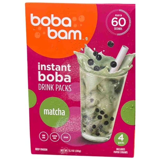 [208074-BB] Bobabam Instant Boba Drink Kit Matcha 9.2oz