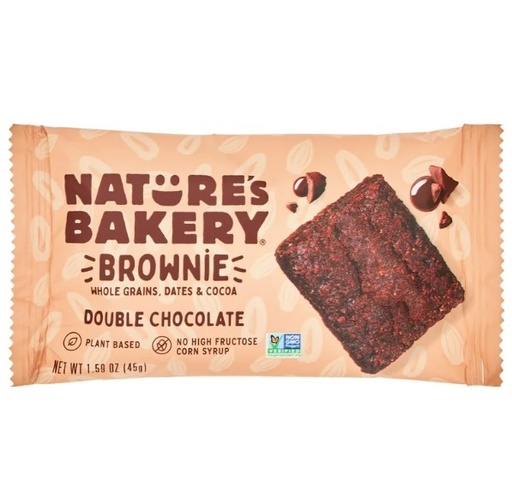 [208086-BB] Nature's Bakery Double Chocolate Brownie Bar 1.59oz