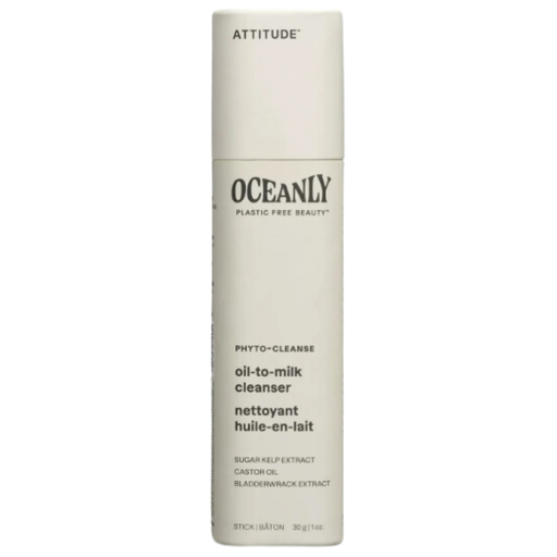 [208121-BB] Attitude Oceanly Phyto-Cleanse Solid Oil-to-Milk Face Cleanser Unscented 1oz