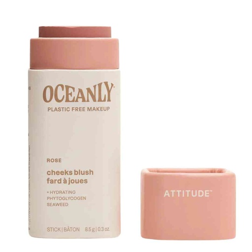 [208123-BB] Attitude Oceanly Cream Blush Stick Rose 0.3oz