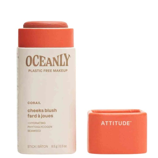 [208125-BB] Attitude Oceanly Cream Blush Stick Corail 0.3oz