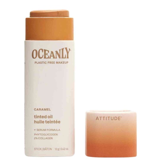 [208131-BB] Attitude Oceanly Light Coverage Tinted Oil Stick Caramel 0.42oz
