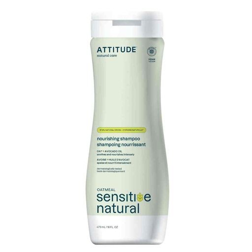 [208147-BB] Attitude Sensitive Skin Nourish & Shine Avocado Oil Shampoo 16oz