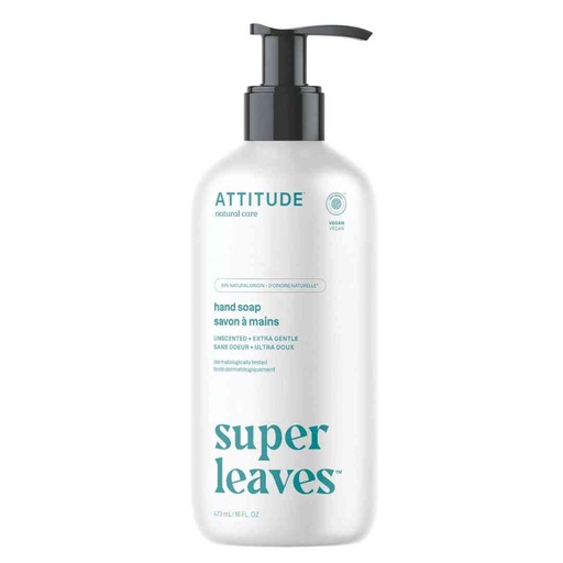 [208155-BB] Attitude Super Leaves Liquid Hand Soap Unscented 16oz
