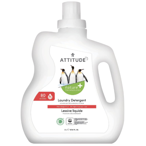 [208161-BB] Attitude Laundry Detergent Pink Grapefruit 2L 80 Loads