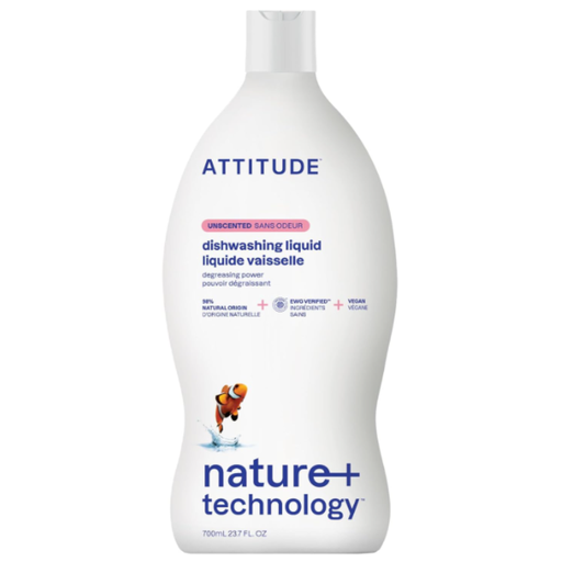 [208164-BB] Attitude Dishwashing Liquid Unscented 23.7oz