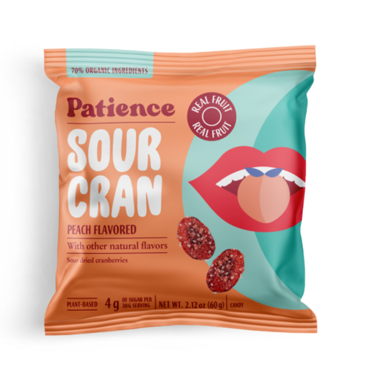 [208176-BB] Patience Fruit & Co Organic Sour Cranberry Pouch 2.12oz