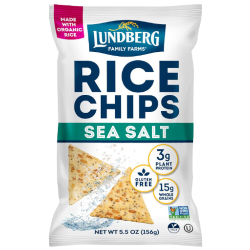 [208183-BB] Lundberg Family Farms Rice Chips Sea Salt 5.5oz