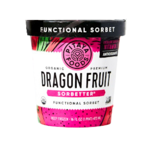 [208272-BB] Pitaya Foods Organic Dragon Fruit Sorbet 16oz