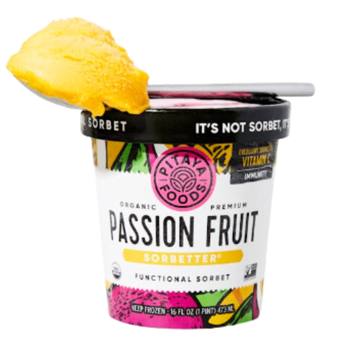 [208273-BB] Pitaya Foods Organic Passionfruit Sorbet 16oz