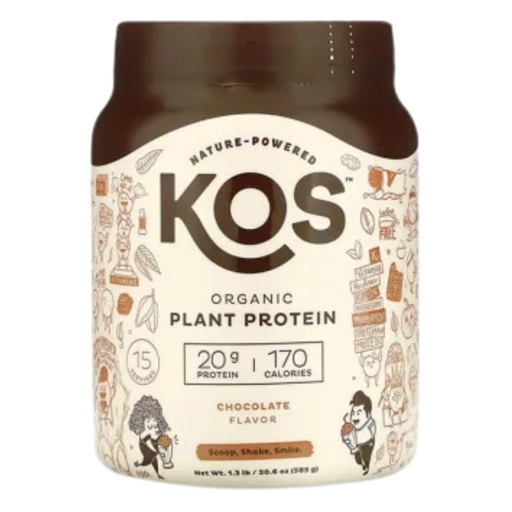 [208296-BB] Kos Organic Plant Based Chocolate Protein Powder 19.6oz